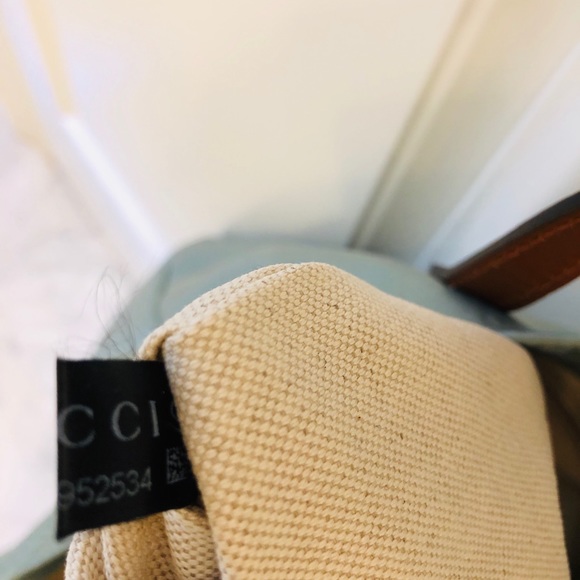 Gucci GG nylon with leather straps large tote bag - Picture 8 of 8